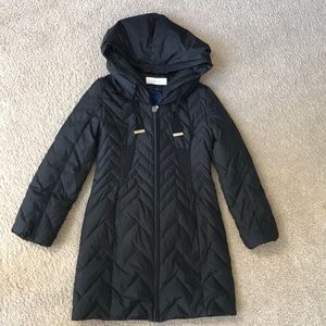 Black Parka Down Puffer Coat Small TTAHARI